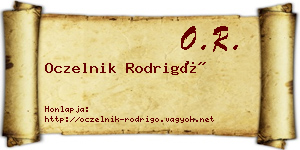 Oczelnik Rodrigó névjegykártya
